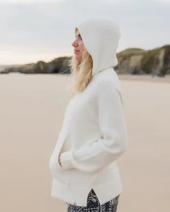 Hoodie Tricoté Recyclé Cove - Blanc Cassé