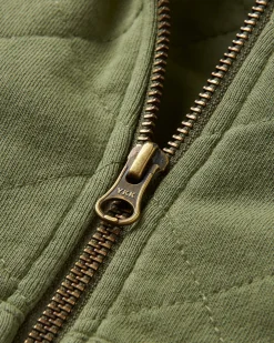 Hoodie zippé intégral matelassé recyclé Getaway - Khaki