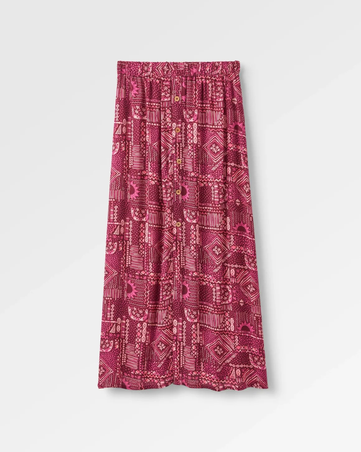 Jupe Hannah - Patchwork Vintage Bordeaux