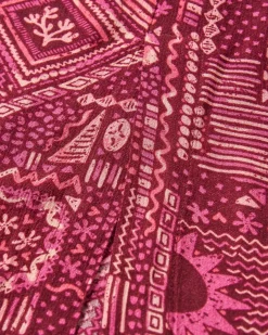 Jupe Hannah - Patchwork Vintage Bordeaux