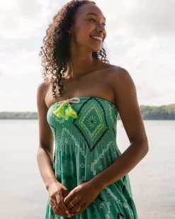 Jupe Maxi en Coton Recyclé Fareway - Vert Éclatant de l'Épinette