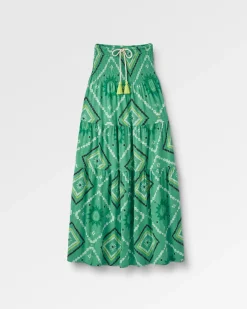 Jupe Maxi en Coton Recyclé Fareway - Vert Éclatant de l'Épinette