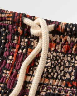 Jupe Maxi en Coton Recyclé Fareway - Patchwork Vintage Noir/Multi