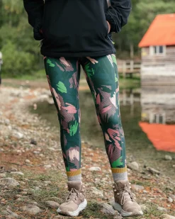 Legging Actif Recyclé Mantra - Montagne Abstraite Sapin