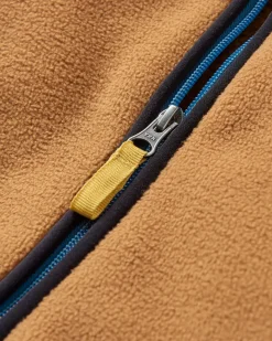 Loch Hooded Polar Fleece Recyclé - Toffee/Bleu Acier