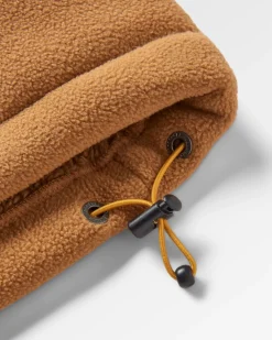 Loch Hooded Polar Fleece Recyclé - Toffee/Bleu Acier