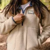 Maine 2.0 1/2 Zip Recycled Sherpa Fleece - Oatmeal