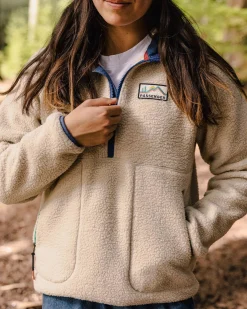 Maine 2.0 1/2 Zip Recycled Sherpa Fleece - Oatmeal