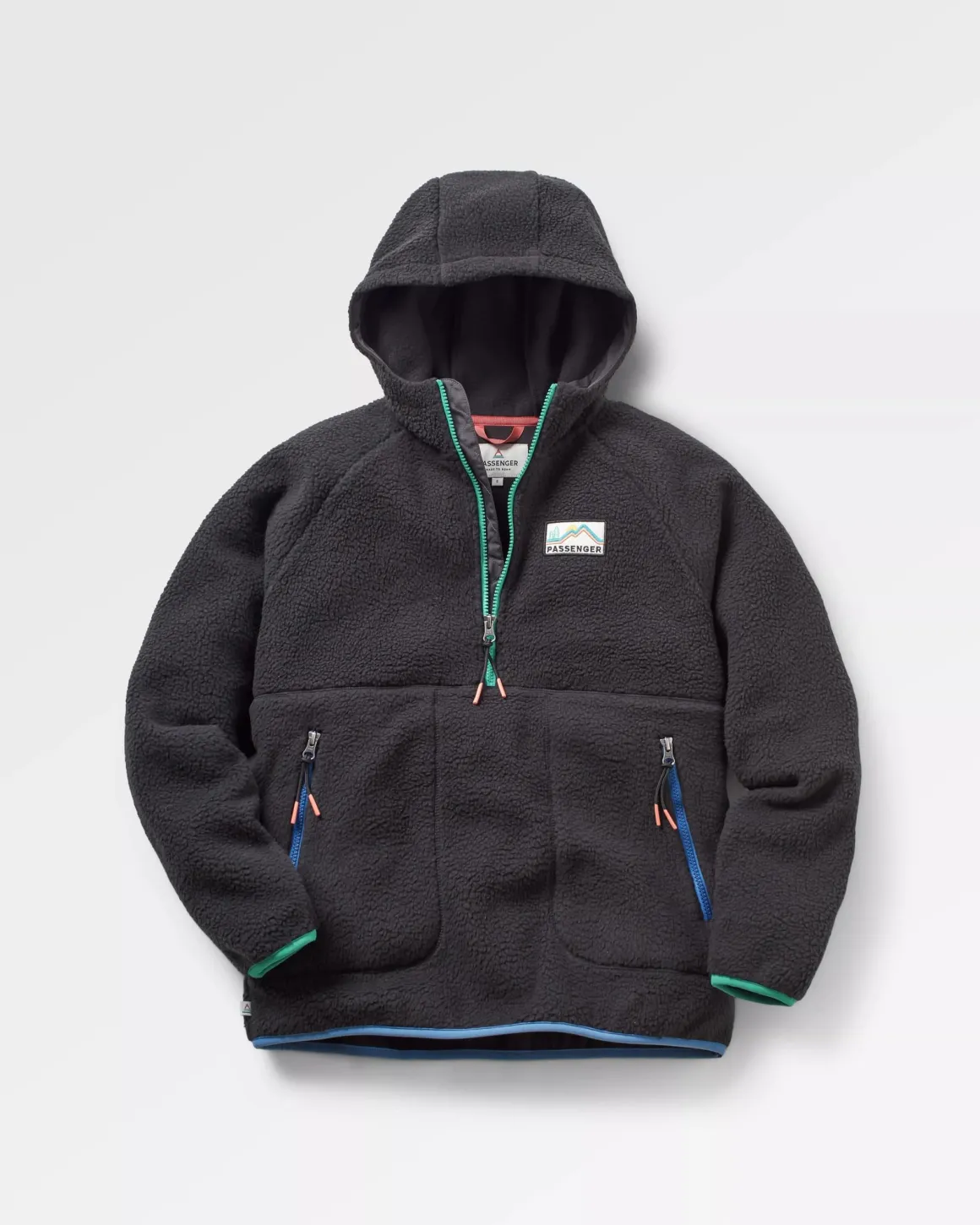 Maine 2.0 1/2 Zip Recycled Sherpa Fleece - Noir