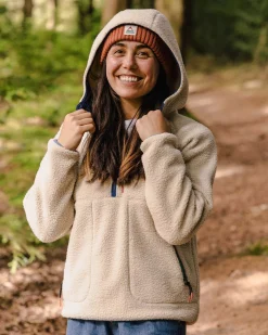 Maine 2.0 1/2 Zip Recycled Sherpa Fleece - Oatmeal