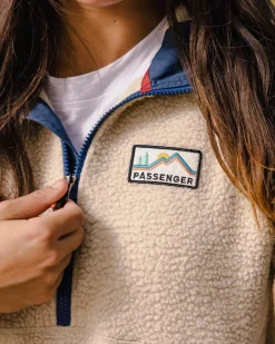 Maine 2.0 1/2 Zip Recycled Sherpa Fleece - Oatmeal