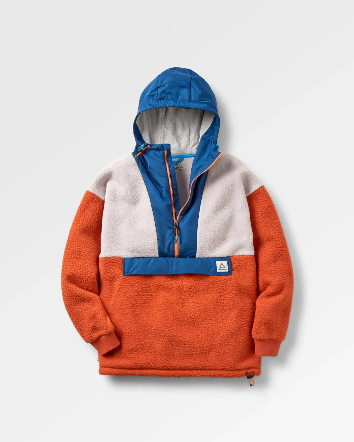 Maren 1/2 Zip Recycled Sherpa Fleece - Burnt Orange