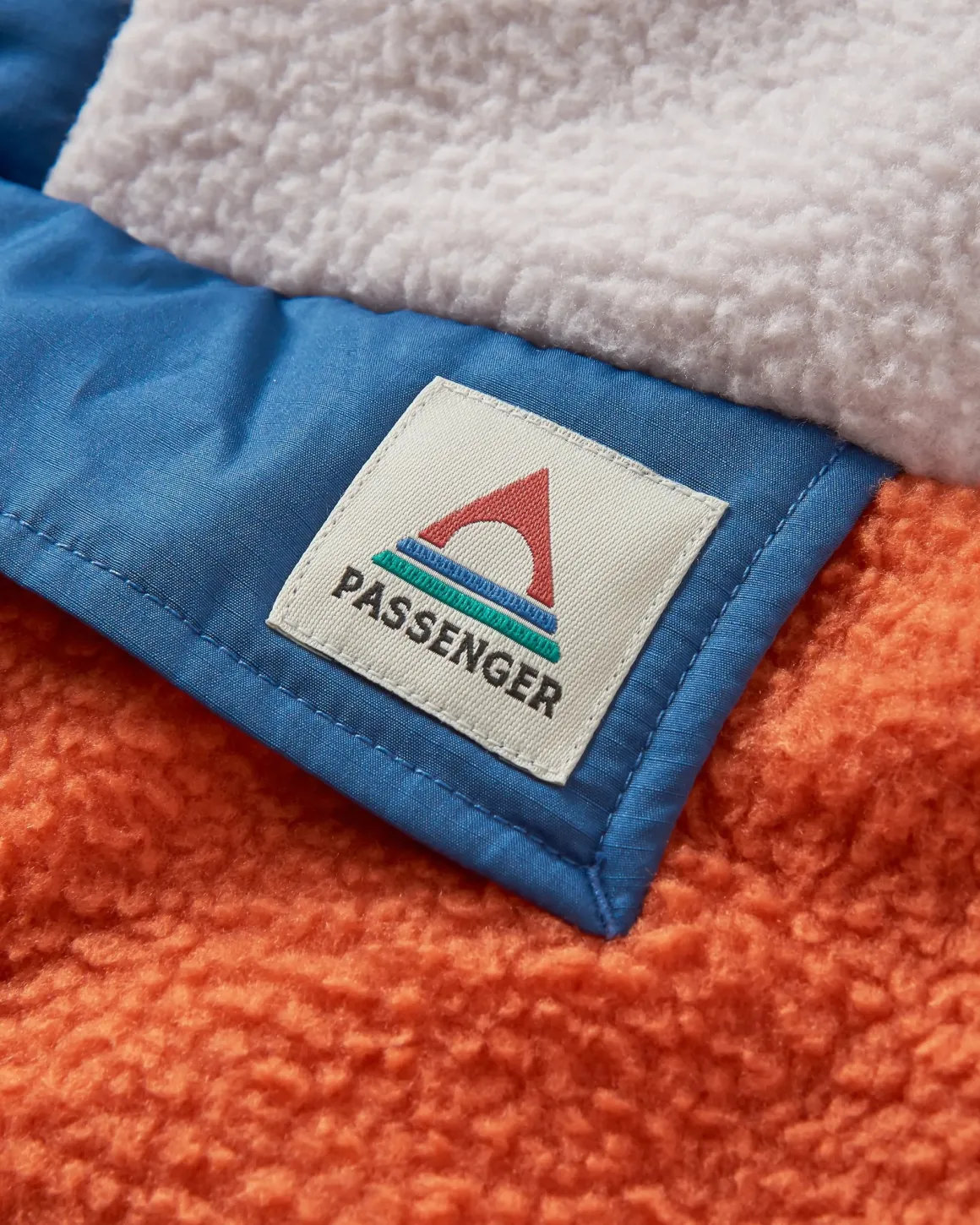 Maren 1/2 Zip Recycled Sherpa Fleece - Burnt Orange