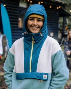 Maren 1/2 Zip Sherpa Fleece Recyclé - Arctic