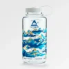 Nalgene 1L Wide Mouth Water Bottle - Winter Mountains