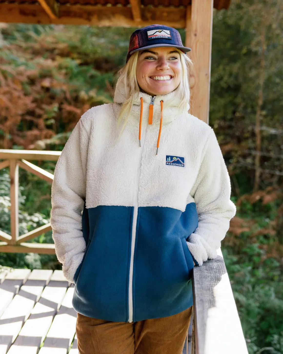 Nestling Sherpa Fleece Doublé Polaire Recyclé - Tidal Blue