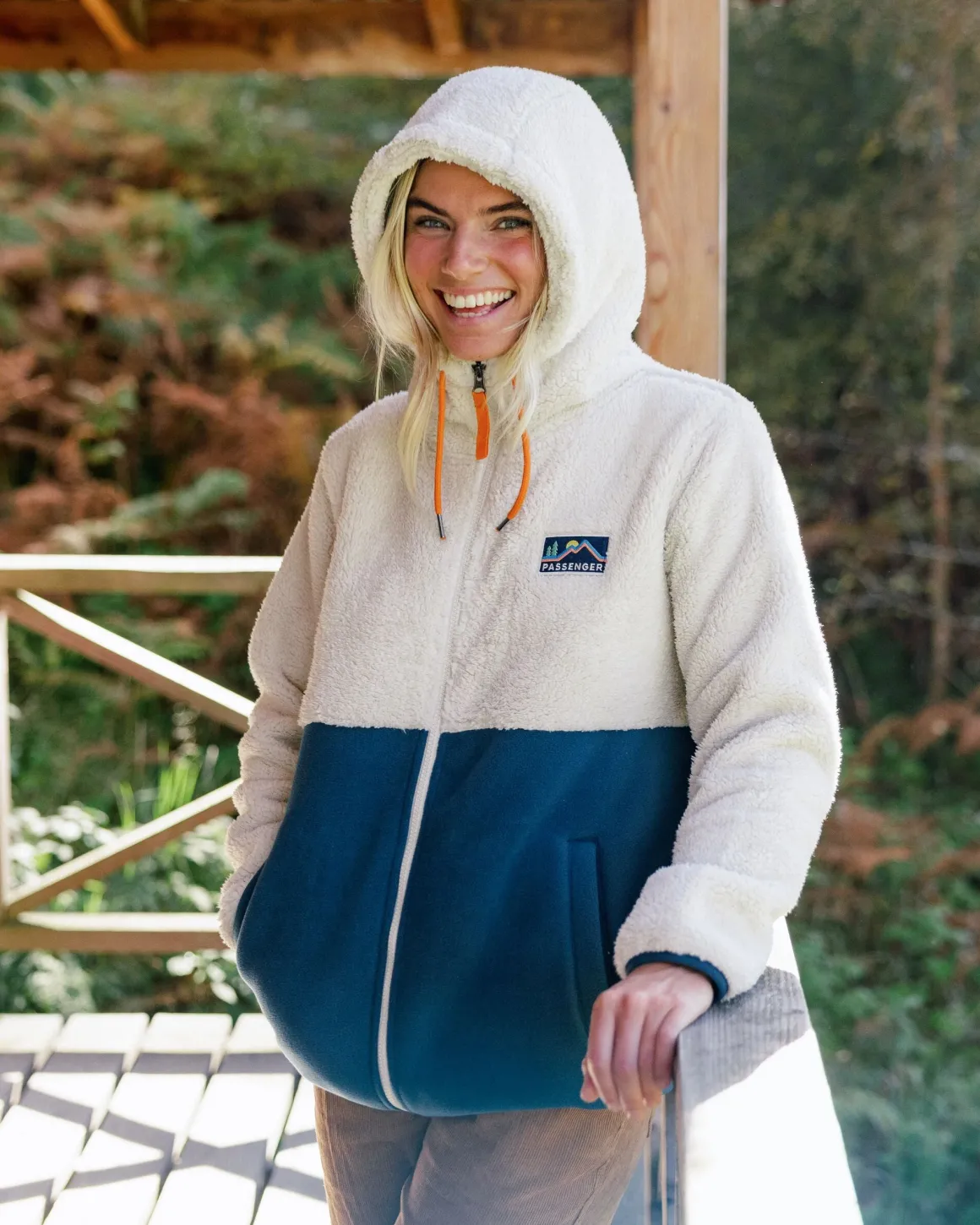 Nestling Sherpa Fleece Doublé Polaire Recyclé - Tidal Blue
