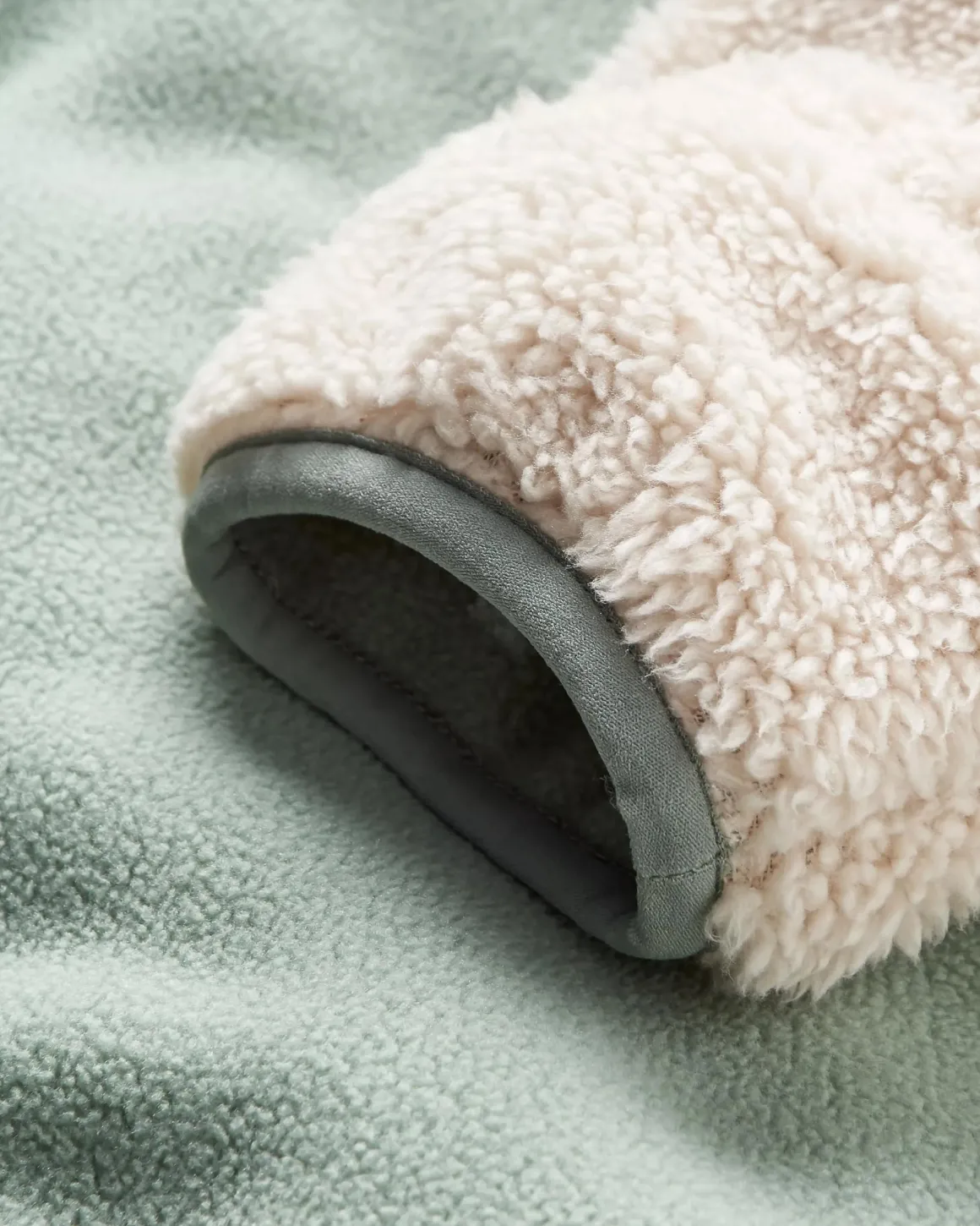 Nestling Sherpa Fleece Doublé Polaire Recyclée - Vintage White
