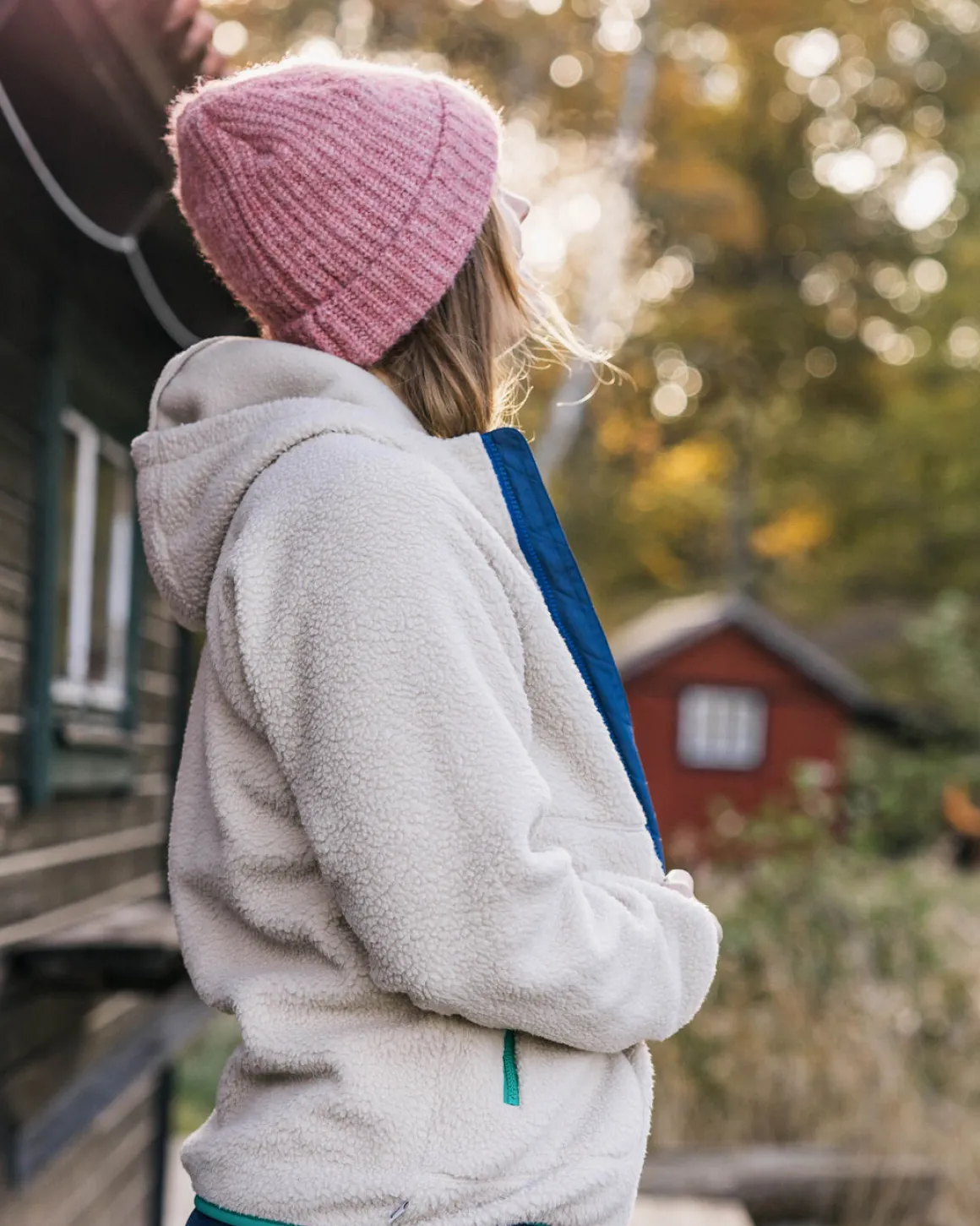 North Coast 2.0 Veste à Capuche en Sherpa Recyclé - Avoine