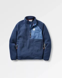Offgrid 2.0 1/2 Zip Recycled Sherpa Fleece - Rich Navy