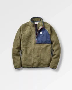 Offgrid 2.0 1/2 Zip Sherpa Polaire Recyclée - Kaki