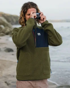 Offgrid 2.0 1/2 Zip Sherpa Polaire Recyclée - Kaki