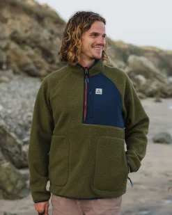 Offgrid 2.0 1/2 Zip Sherpa Polaire Recyclée - Kaki