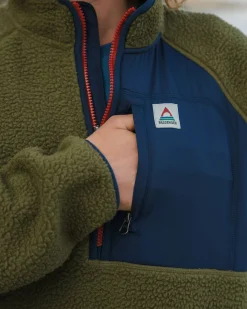 Offgrid 2.0 1/2 Zip Sherpa Polaire Recyclée - Kaki