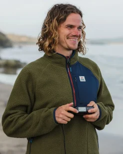 Offgrid 2.0 1/2 Zip Sherpa Polaire Recyclée - Kaki