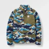 Offroad Sherpa Recyclé 1/2 Zip Fleece - Mount Scenic Khaki