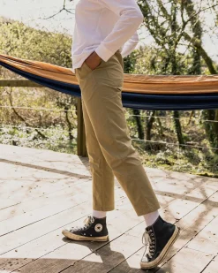 Pantalon à taille élastiquée Compass - Biscuit