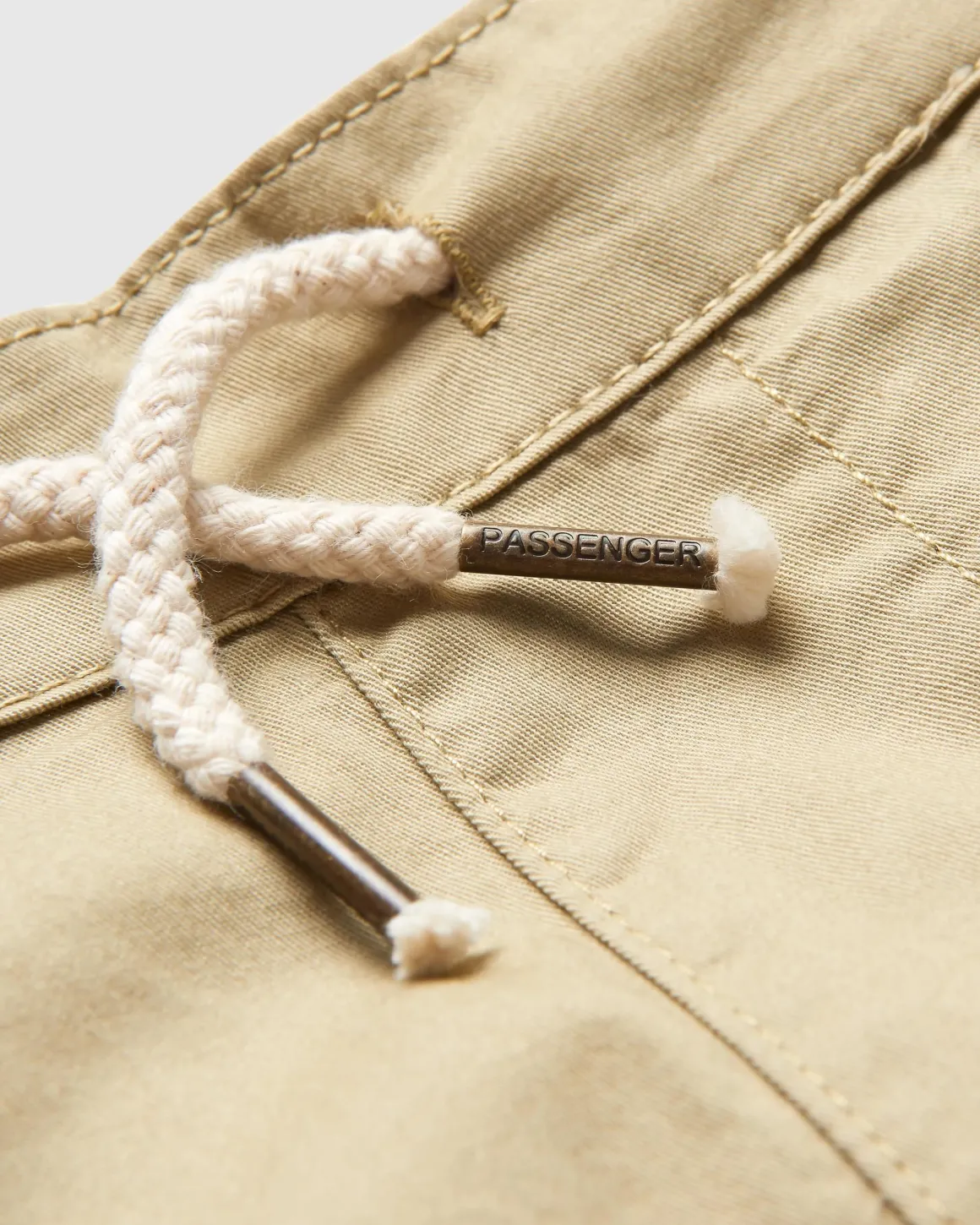Pantalon à taille élastiquée Compass - Biscuit