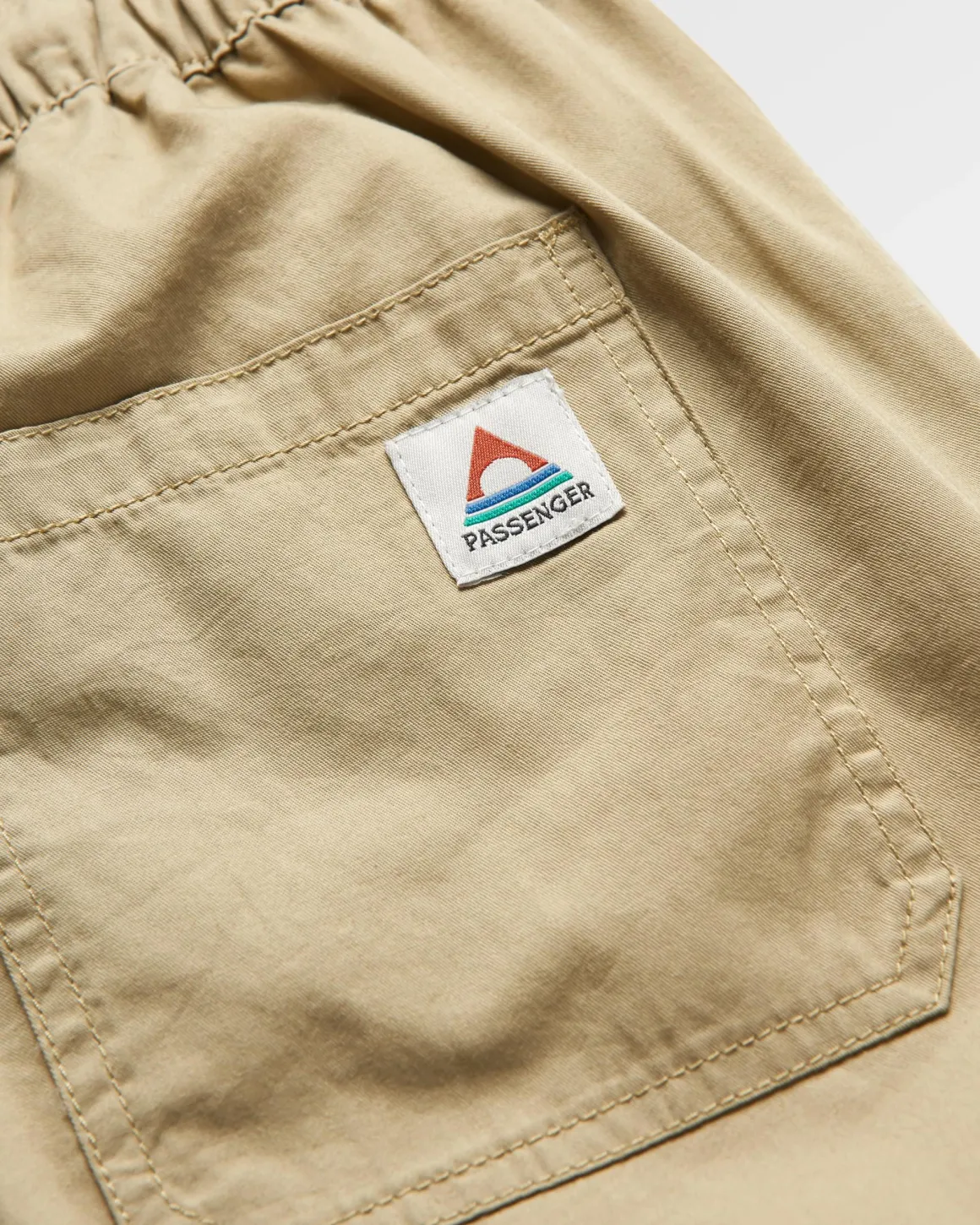 Pantalon à taille élastiquée Compass - Biscuit