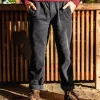 Pantalon Aventurier en Velours Côtelé - Bleu Marine Profond