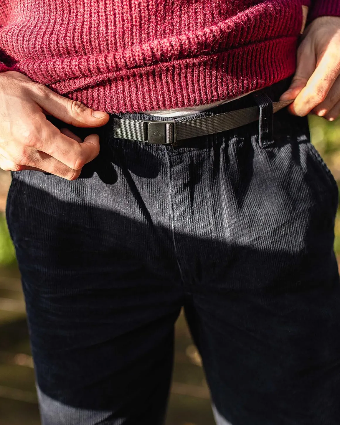 Pantalon Aventurier en Velours Côtelé - Bleu Marine Profond