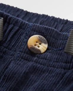 Pantalon Aventurier en Velours Côtelé - Bleu Marine Profond