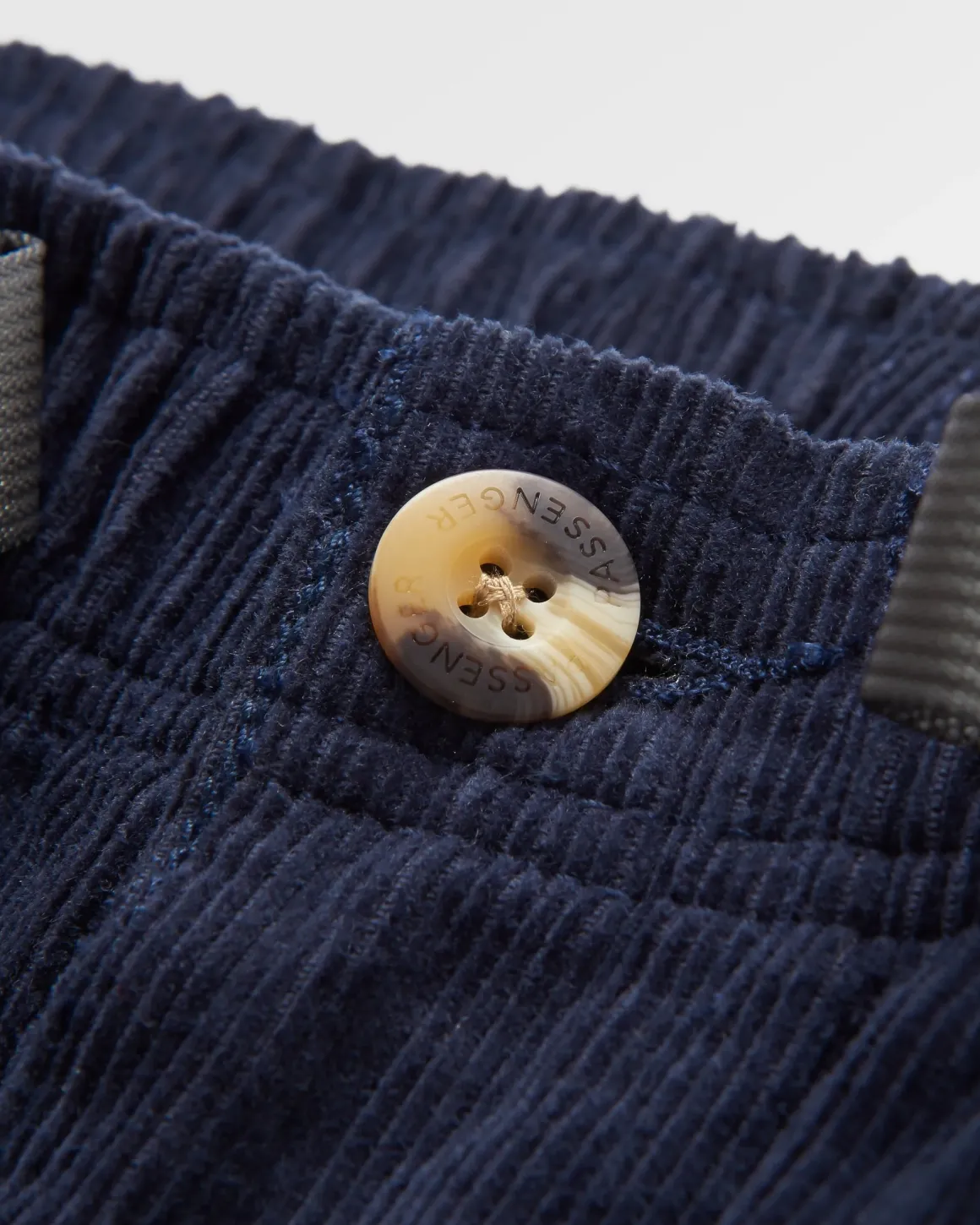 Pantalon Aventurier en Velours Côtelé - Bleu Marine Profond