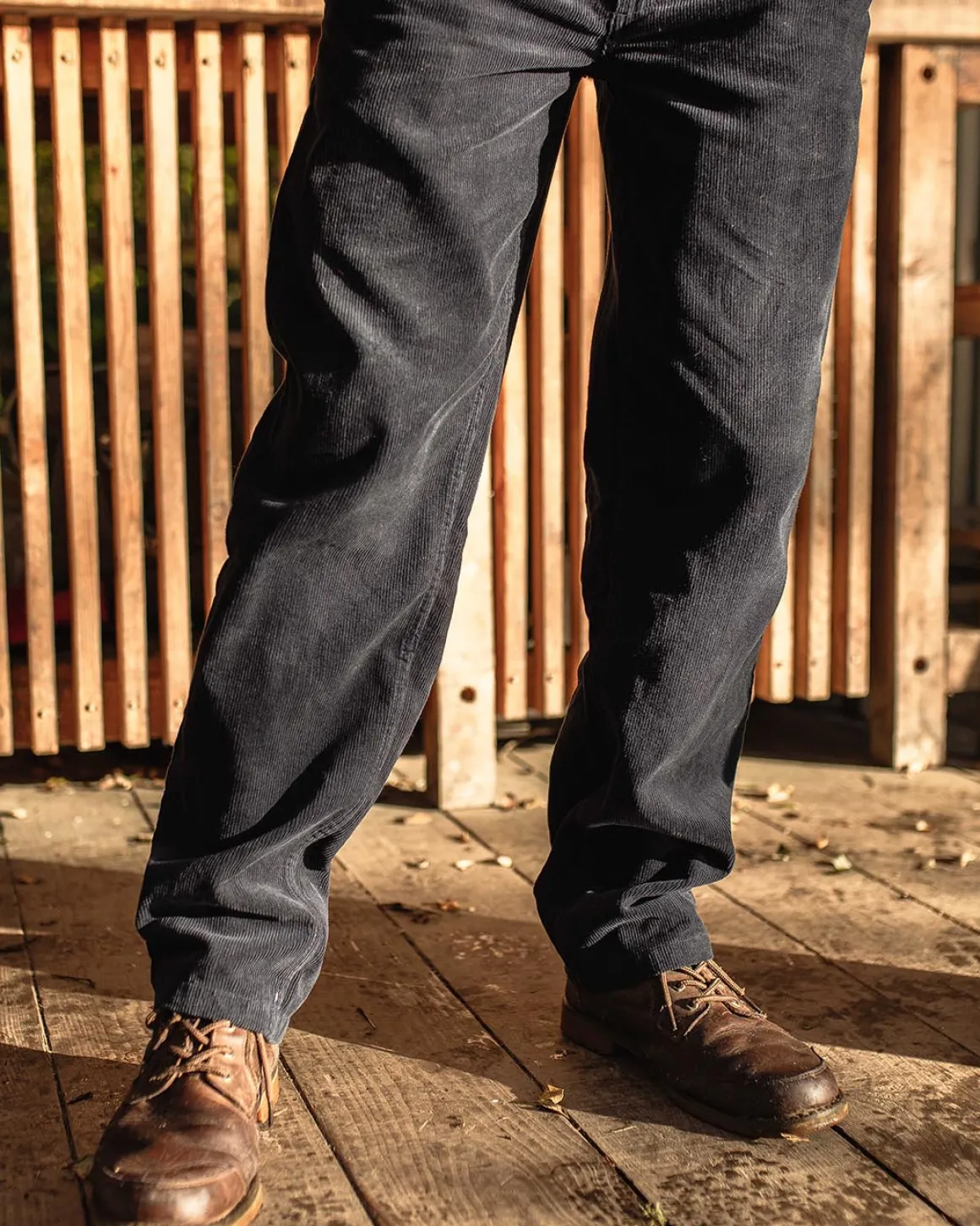 Pantalon Aventurier en Velours Côtelé - Bleu Marine Profond