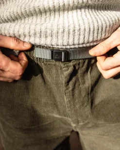 Pantalon Aventurier en Velours Côtelé - Olive Poussiéreux