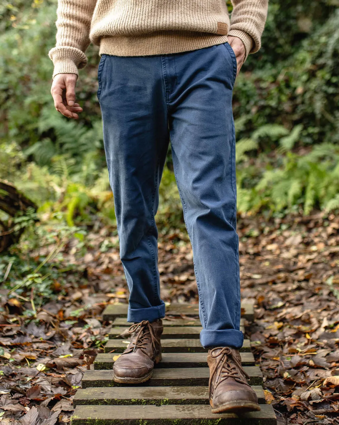 Pantalon en coton bio 365 - Denim foncé