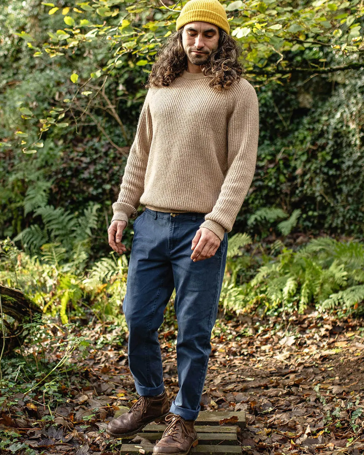 Pantalon en coton bio 365 - Denim foncé