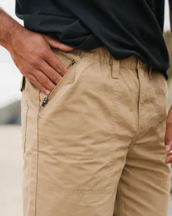 Pantalon en coton bio Chance - Biscuit
