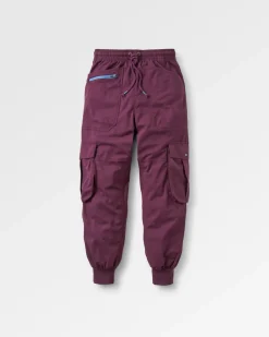 Pantalon en coton bio Hydrilla - Prune Profonde