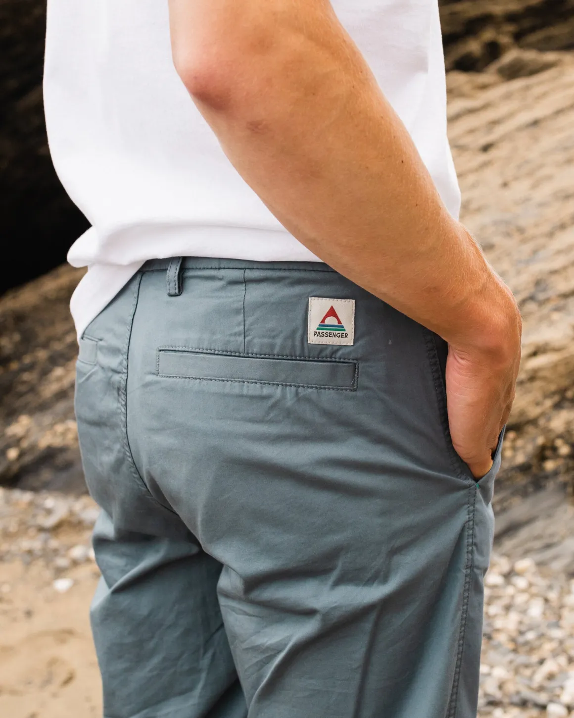Pantalon en coton bio léger 365 - Gris orage