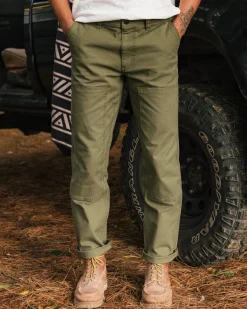 Pantalon en coton bio Vantage - Kaki