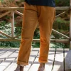 Pantalon en velours côtelé recyclé Compass - Coconut