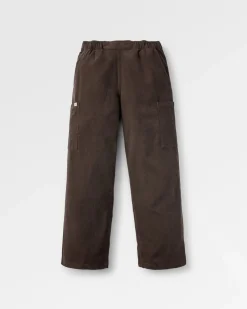 Pantalon en velours côtelé bio Someday - Café