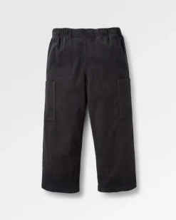 Pantalon en velours côtelé bio raccourci Someday - Noir