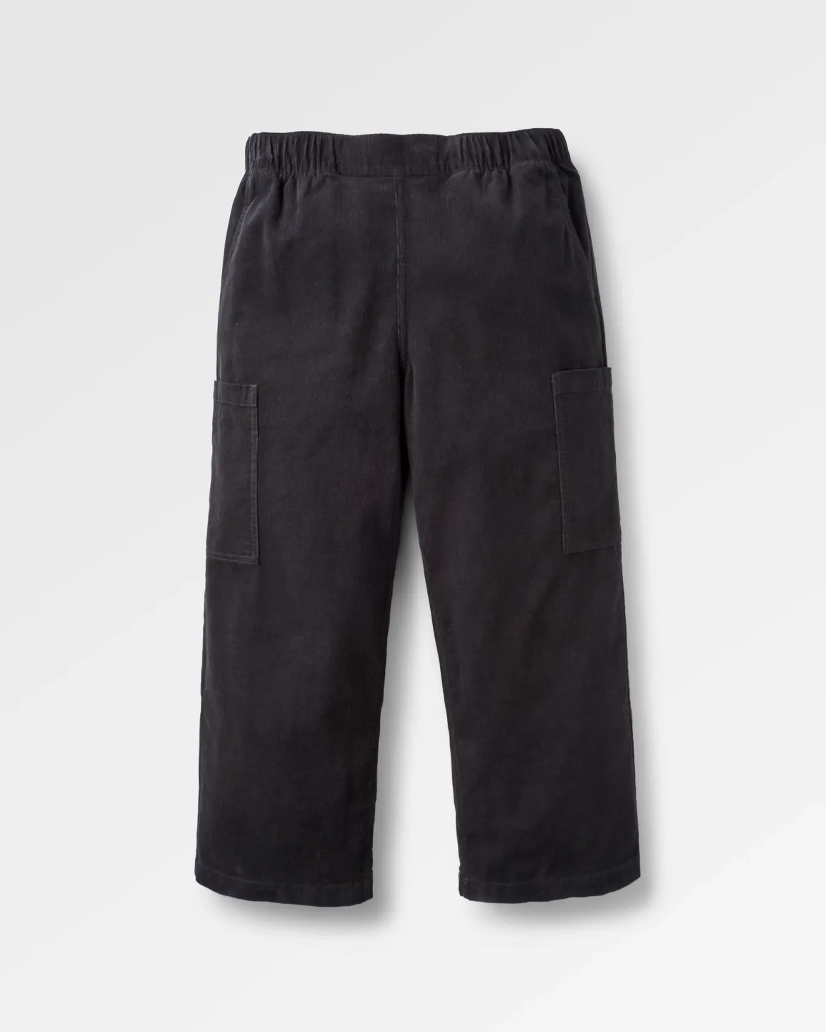 Pantalon en velours côtelé bio raccourci Someday - Noir