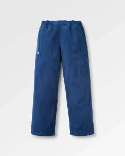 Pantalon en velours côtelé bio Someday - Denim foncé